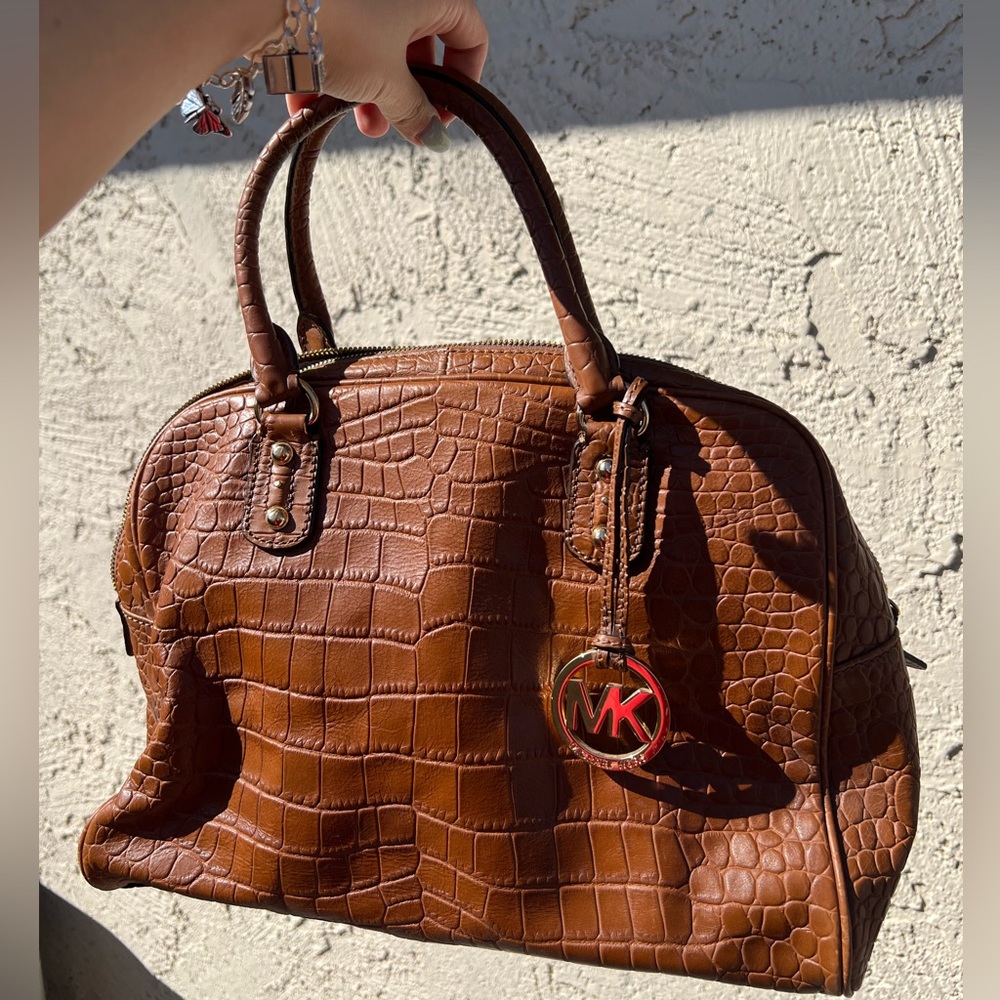 Michael Kors crocodile embossed purse